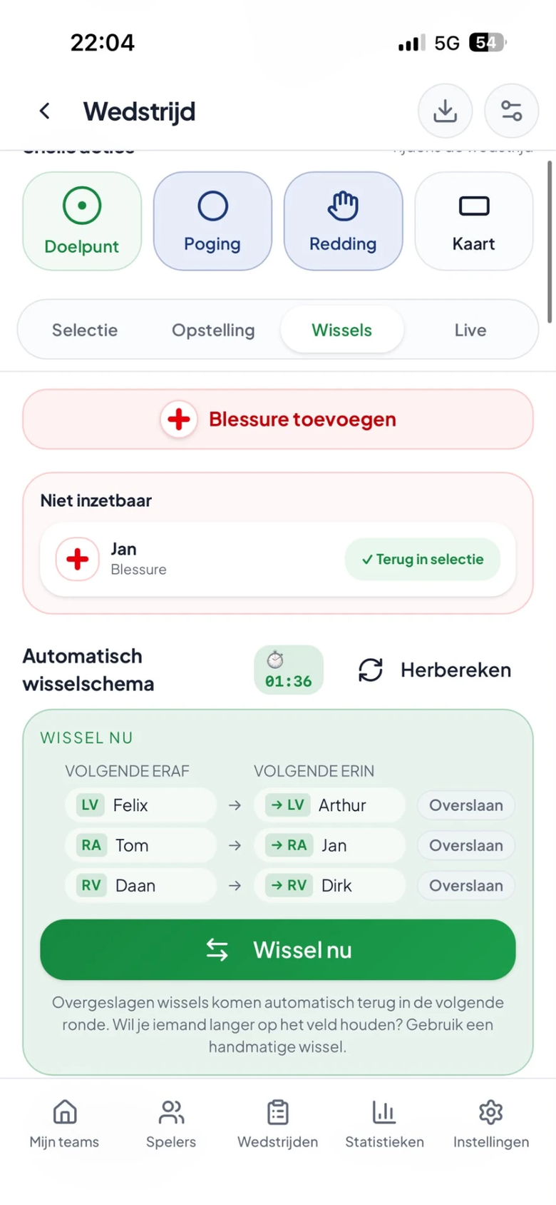 Live registratie