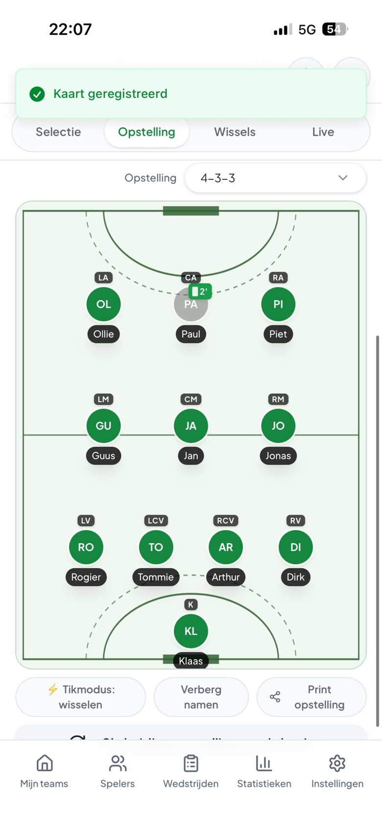 Maak je opstelling